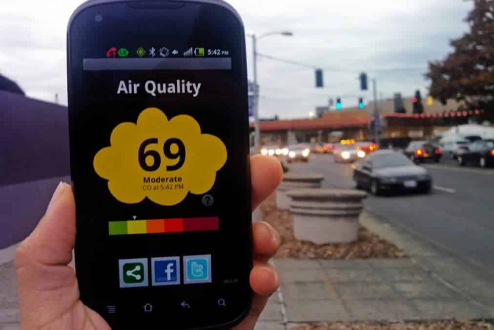 MY NYC Air App developed by High School for Environmental Studies in NYC