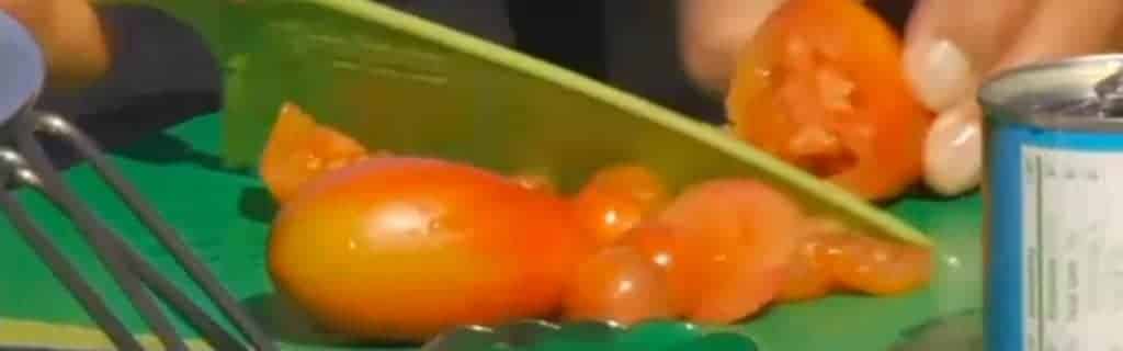 cutting cherry tomatoes