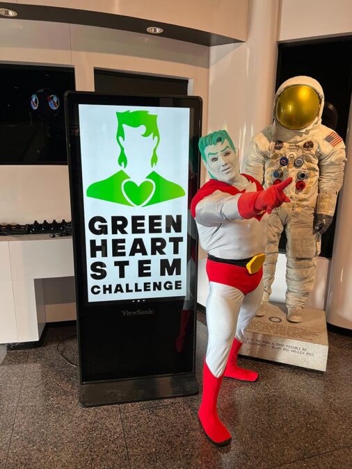 Captain Planet welcomes students to the Atlanta Finale