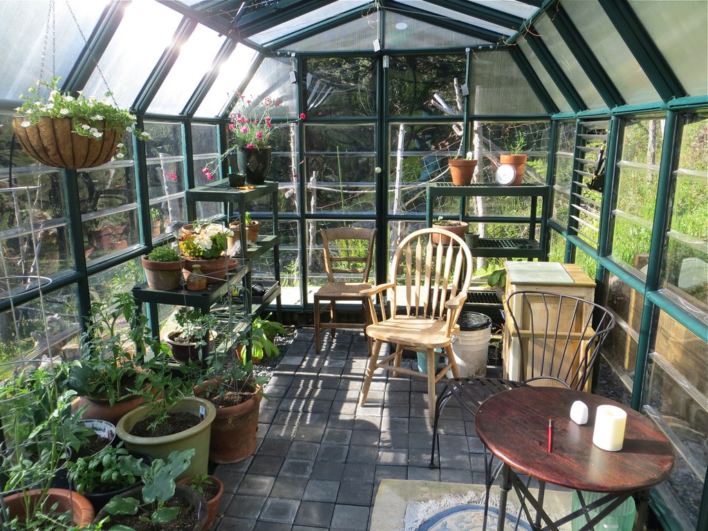 sunny greenhouse