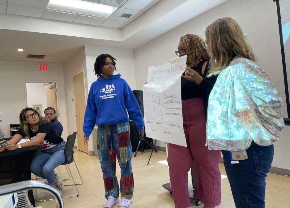 Group of Youth Explaining the Root Causes of Fast Fashion