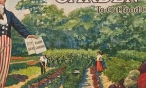 Uncle Sam poster on gardening
