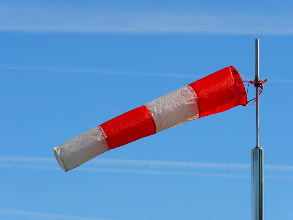 wind sock blowing through the wind